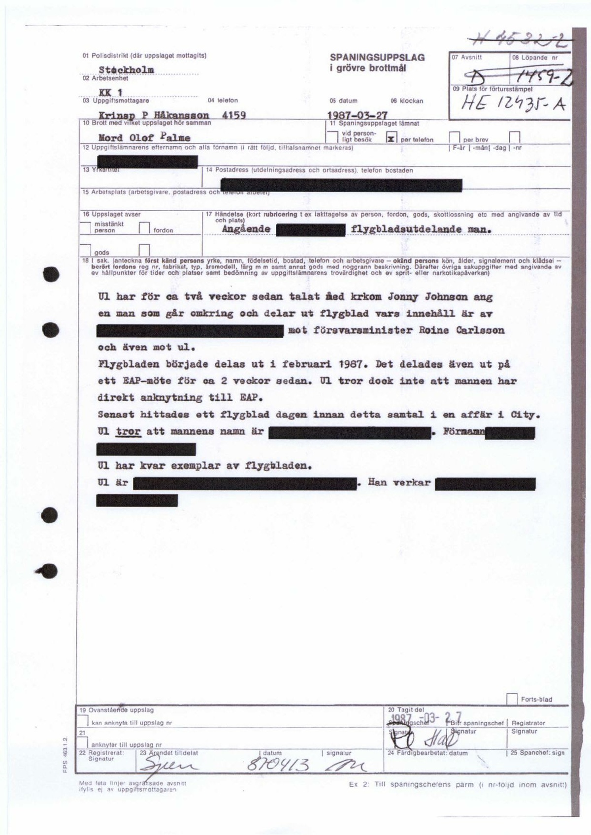 Pol 1987-03-27 HE12435-00-A Angående flygbladsutdelande man.pdf