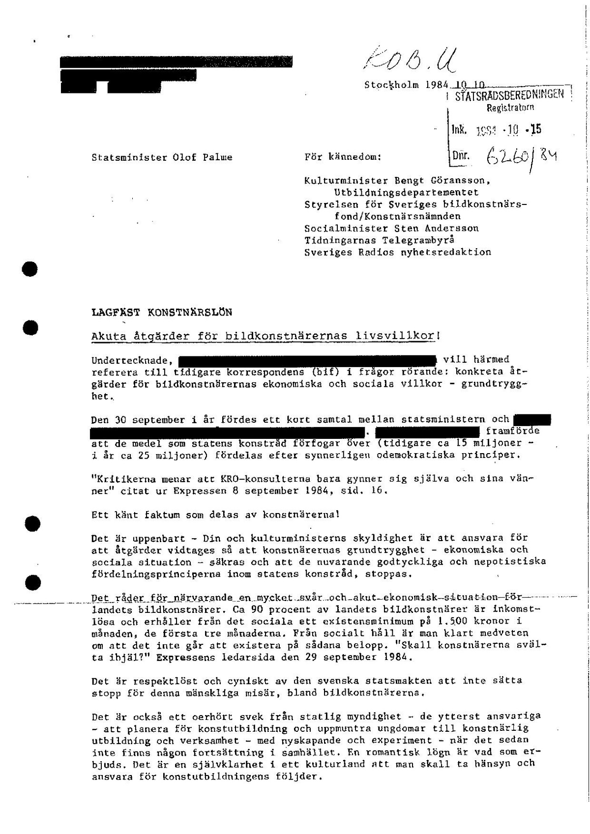 Pol-1995-04-21 Kontroll med regeringskansliet skrivelser ifrån Bror Wikström o Ture Sjölander .pdf