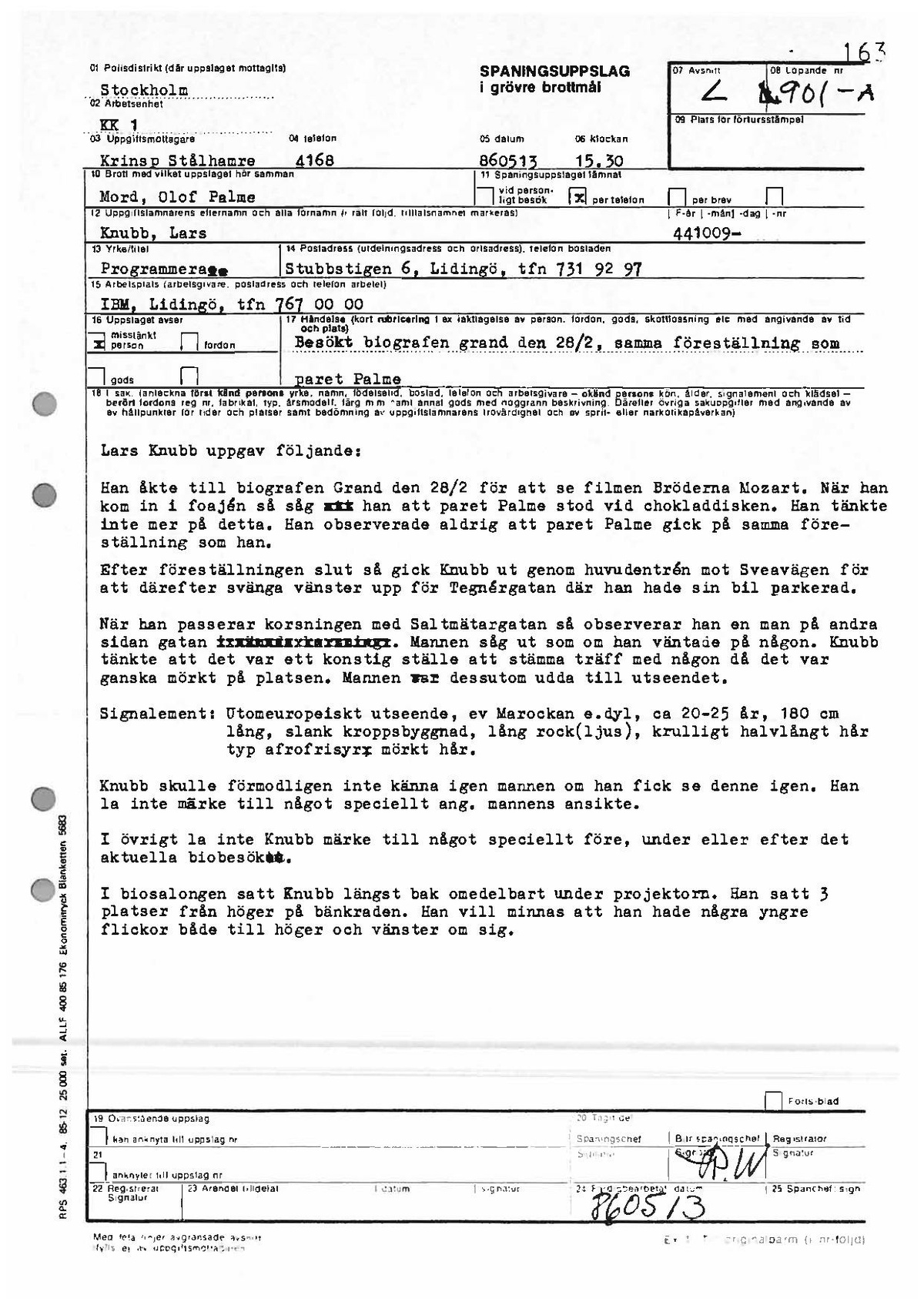 Pol-1986-05-13 1530 L901-00-A Lars Knubb fler detaljer om misstänkt mansperson.pdf