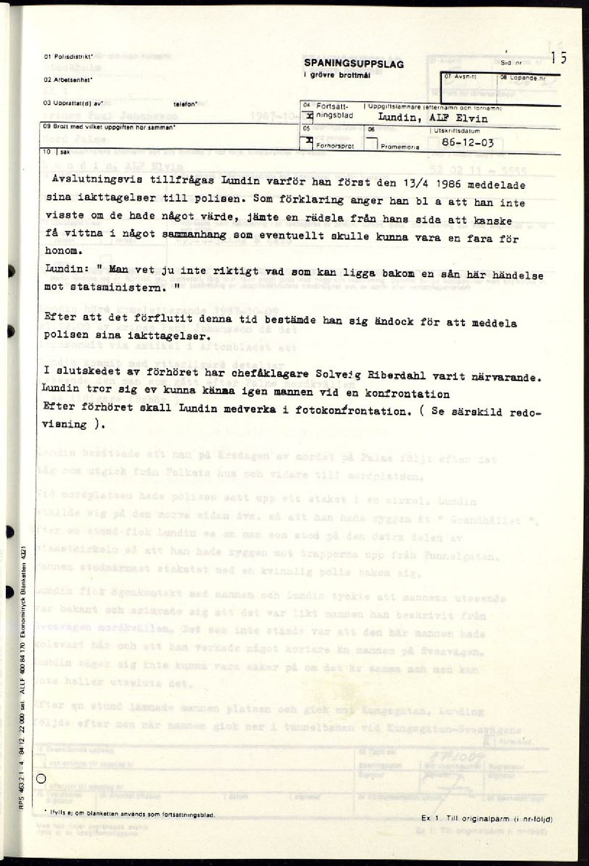 Pol-1986-12-03 E4426-00-C Förhör med Alf Lundin om man som efterföljer makarna Palme.pdf