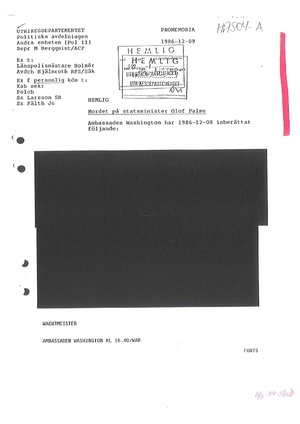 Pol-1986-12-09 HI7504-00-A PM från UD Pol.avd. om info från ambassadör Wachtmeister Washington USA till PU och RPS Säk.pdf