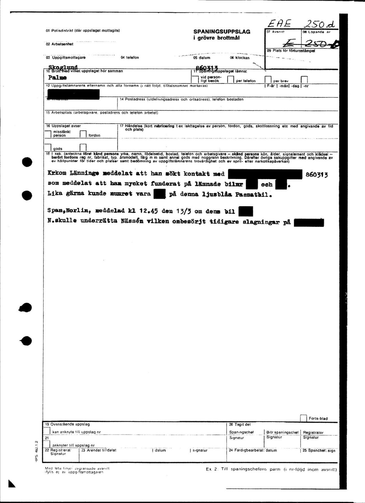 Pol-1986-03-13 EAE250-00-D Krkom Länninge kommentar om passatens registreringsnummer.pdf