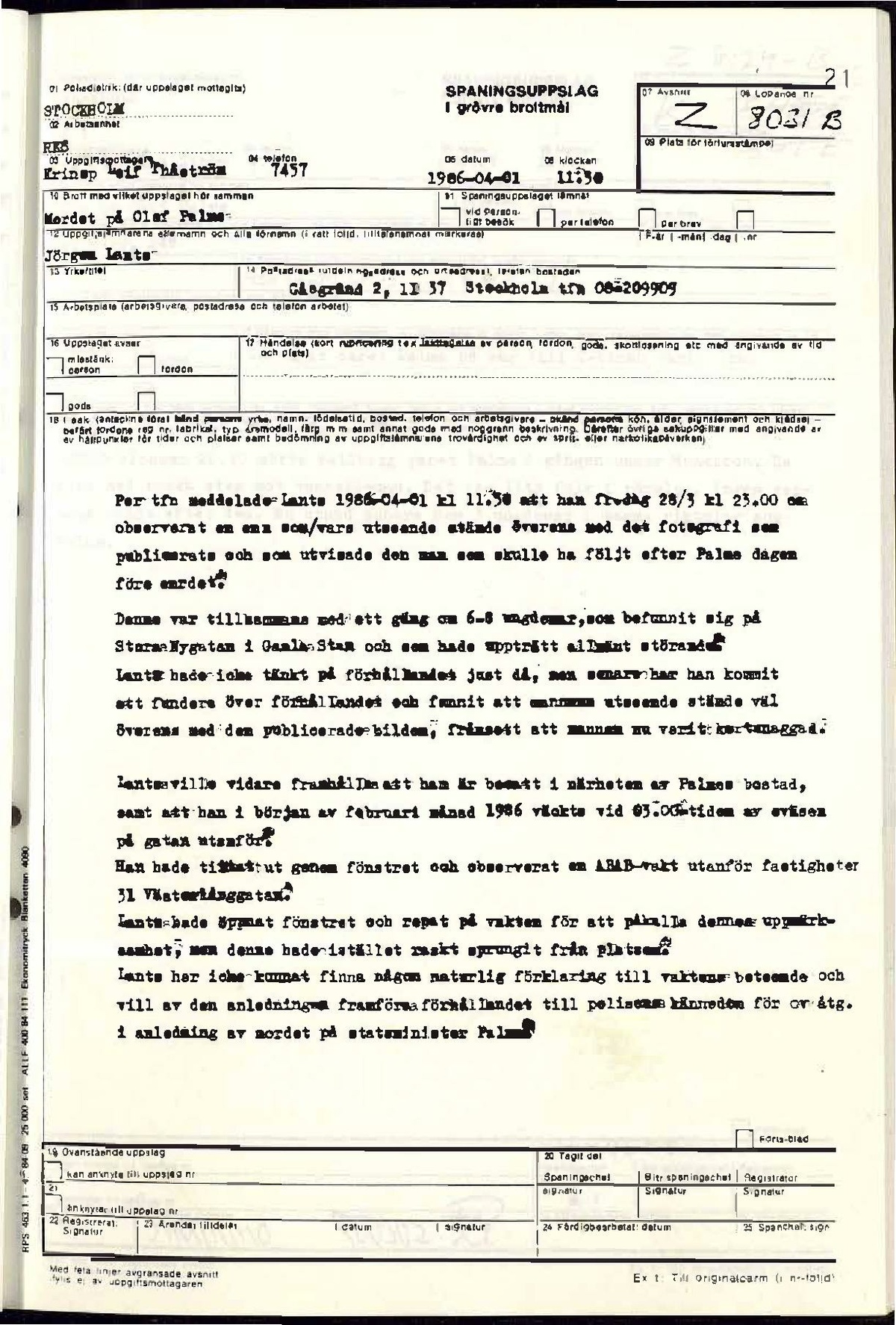 Pol-1986-04-01 1130 Z8031-00-B Förhör med Jörgen Lantz om man som liknar fantombild och ABAB-vakt.pdf